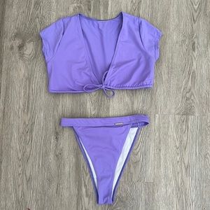 Purple bikini set